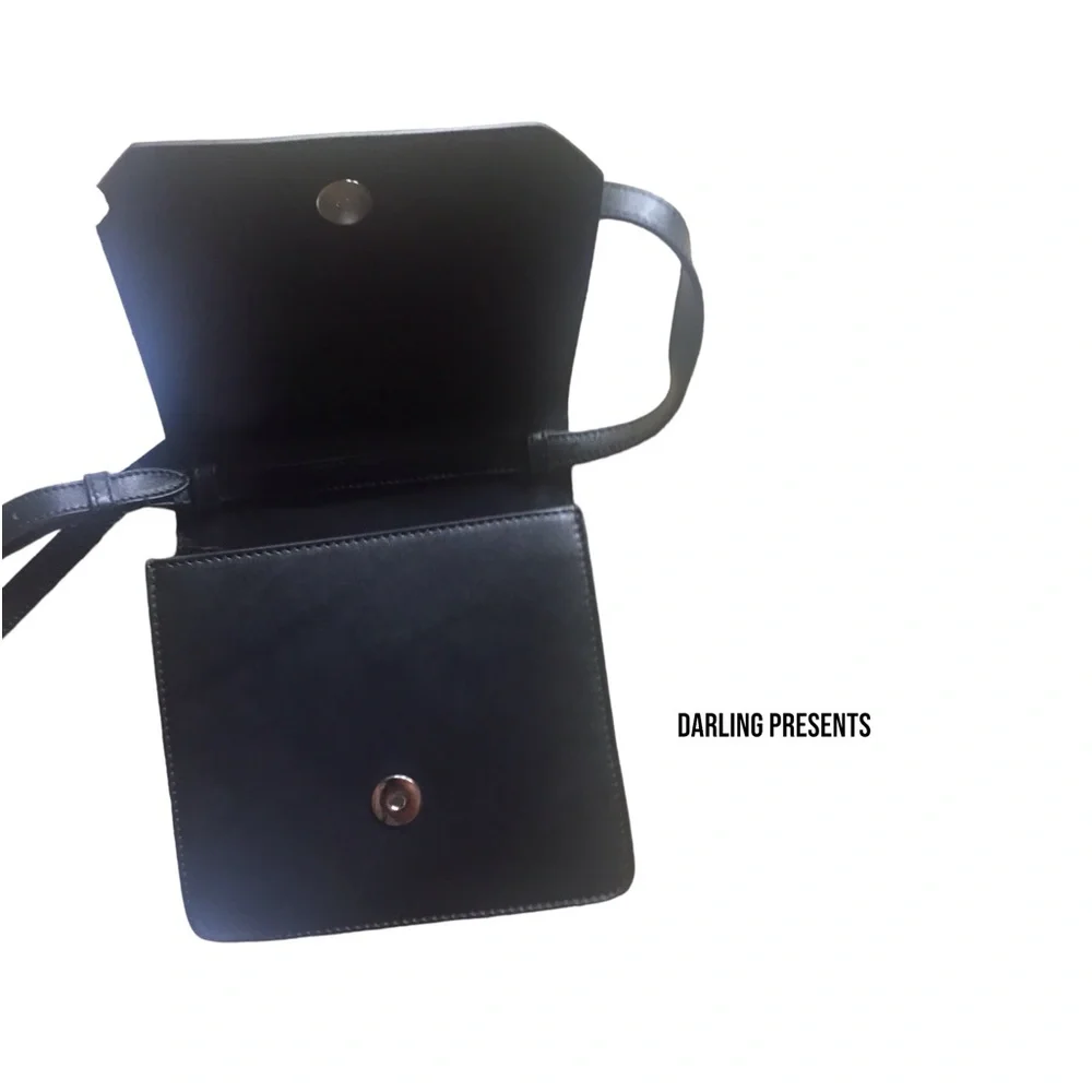 Dannijo Italian Leather Crossbody Handbag Women Color Black
